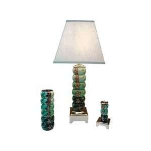 Global Pickings Decorative Bangle Lamps Green Melody Lamp Set in Green
