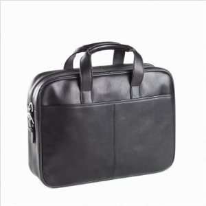  Clava Leather 96575BLK Tuscan Top Handle Briefcase in 