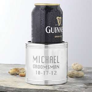   Silver Beverage Coolers   Groomsmen Design