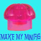 Lego Minifig Trans Dark Pink Chefs Toque / Cooks Hat /Jellyfish 