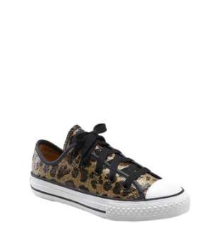 Converse Chuck Taylor® Leopard Sparkle Sneaker (Baby, Walker 