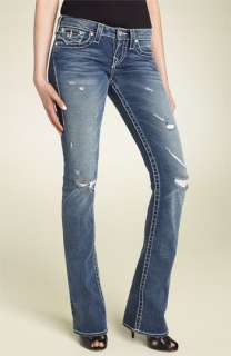 True Religion Brand Jeans Becky Disco Big T Bootcut Stretch Jeans 