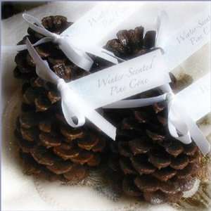 Scented Pine Cone Wedding Favors with Tags Health 