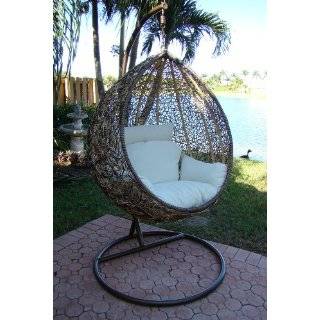 Trully   Outdoor Wicker Swing Chair   The Great Hammocks DL003 AB