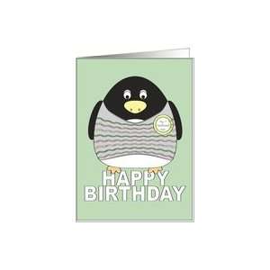  Happy Birthday Penguin   Number One Husband Card Health 