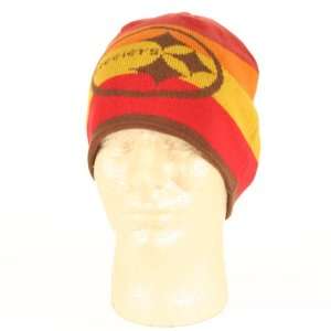  Pittsburgh Steelers Campus Striped Fashion Knit Beanie 