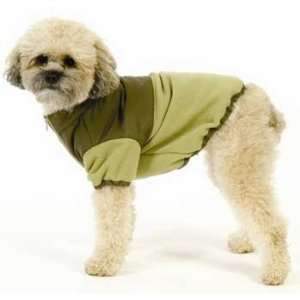 Large Adventure Fleece Green Dog Jacket 