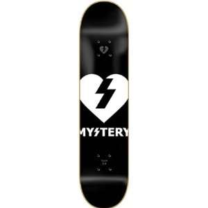  Mystery Heart Deck 8.0 Black White Skateboard Decks 
