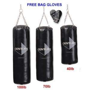 Vinyl Heavy Bag w/ FREE Bag Gloves   70LB   Large  Sports 