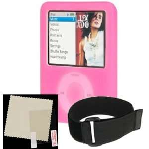 Apple 3rd Generation iPod Nano 4gb 8gb with Video Premium Pink Silicon 