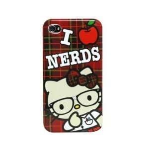  Hello Kitty Plaid I Love Nerds Sanrio Apple IphoneTM Case 