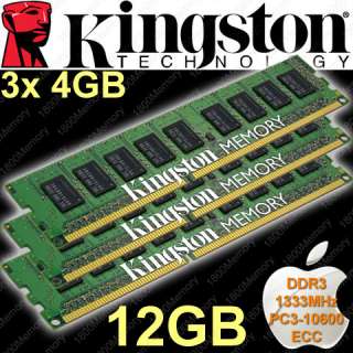  Mac Pro 16GB Memory 4x 4GB 1333MHz DDR3 PC3 10600 ECC RAM Xeon 4 6 8 