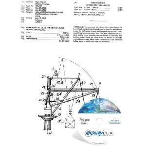  NEW Patent CD for SHIPS HOISTING GEAR FOR HEAVY LOADS 