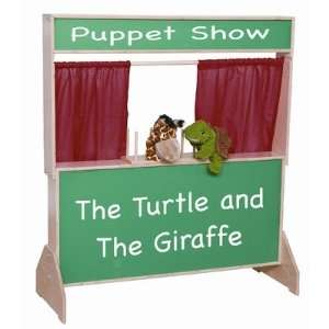  Deluxe Puppet Theater with Chalkboard Toys & Games