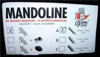   ORIGINAL MANDOLINE (Stainless Steel Vegetable Slicer) ~ France  