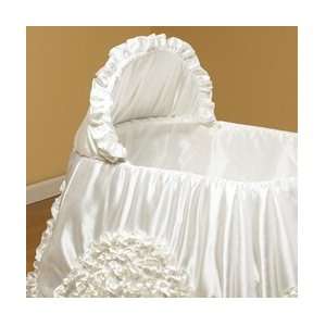    Satin Frill Bassinet Liner/Skirt and Hood   size 16x32 Baby