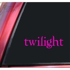  Twilight Logo Vinyl Decal Sticker   Hot Pink Automotive
