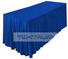 NEW 6 FITTED TABLE CLOTH JACKET skirt COVER BLUE PARTY