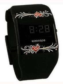 Wize & Ope Unisex WO 015 Strass Digital White Dial Strap and Slide 