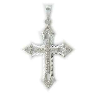   Cross Pendant with CZ Cubic Zirc(sizes 5,6,7,8,9,10 available)onia_7