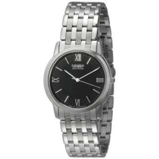 Citizen Mens AR0010 53E Eco Drive Stiletto Stainless Steel Watch 