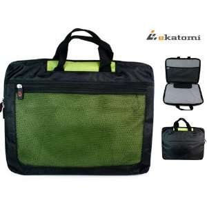 Green Laptop Bag for 12.1 HP tm2 2057sb Touch Smart Tablet Netbook 