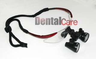 New Surgical Dental Medical 2.5X Loupes 19 500mm Red  