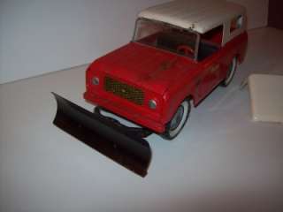   SCALE TRU SCALE SCOUT ALL WHEEL DRIVE TRUCK PLOW 2 ROOFS  RARE  