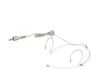 Tan Double Hook Headset Mic(Screw Lock) for Sennheiser  