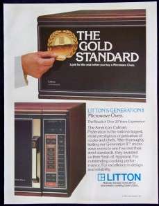 1983 Litton Generation II Microwave Oven Magazine Ad  