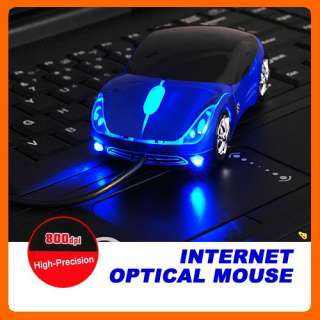 Mini Sports Car USB Optical Mouse Notebook Laptop Mice  