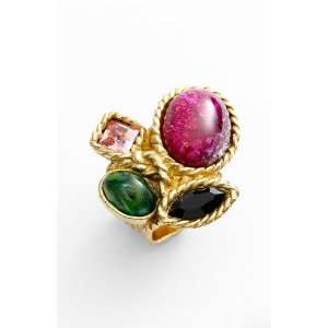  Yves Saint Laurent Arty Color Cluster Ring Jewelry