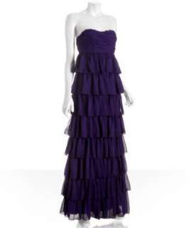 by Allen Schwartz purple tiered chiffon Debra dress   