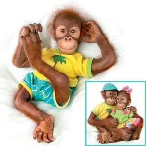 Ollie Orangutan Baby Monkey Doll by Simon Laurens IN STOCK NOW