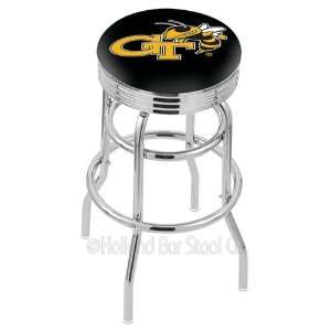  Georgia Tech Yellow Jackets Logo Chrome Double Ring Swivel 