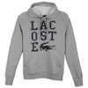 Lacoste Pullover Hoodie w/ Applique Logo   Mens   Grey / Black