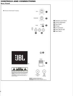  JBL Balboa SUB 10   10 Inch Powered Subwoofer Electronics