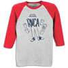 RVCA Coffee 3/4 T Shirt   Mens   Grey / Red