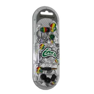 SkullCandy INKd Rasta Earbuds iPod  Headphones 3.5MM Stereo Ear 