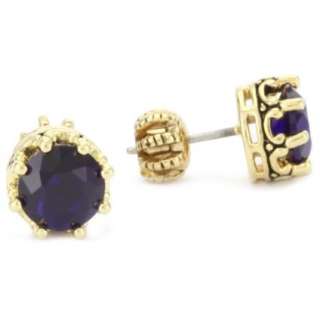 Juicy Couture Earrings Navy Blue Princess Stud Earrings   designer 