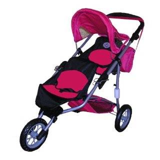 Doll Twin Jogging Stroller #9383 W/ FREE Carriage Bag