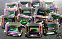 6mm Mystic Topaz Increadible Rainbow Emerald Cut  