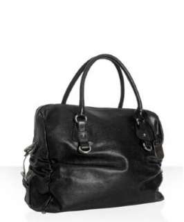 Furla black leather Corniola ruched top handle bag   up to 