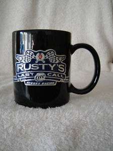 NASCAR Rusty Wallace Last Call 12oz Black Ceramic Mug  