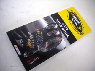 NASCAR 2012 Rule Book NEW Sprint Cup Series Perfect Diagrams Rules 
