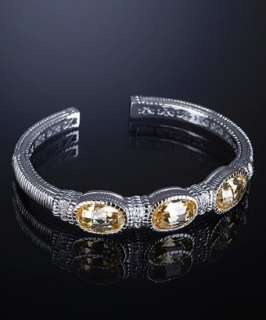 Judith Ripka canary crystal and white sapphire cuff   up to 70 