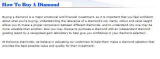 Call us Our Diamond and Jewelry consultants have the knowledge to 