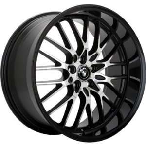 Konig Lace 18x9.5 Black Wheel / Rim 5x4.5 with a 25mm Offset and a 73 