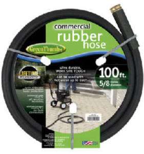 Green Thumb 5/8 Commercial Rubber Hose 25, 50 or 100ft  