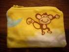 Novelty Monkey Monkies Fabric coin/change purse pouch